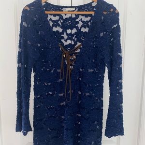 Beach Bunny lace swim cover size medium